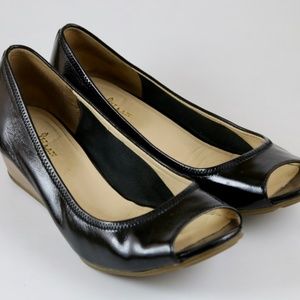 Cole Haan - Nike Air Tali Peep-Toe Wedge - Size 7B